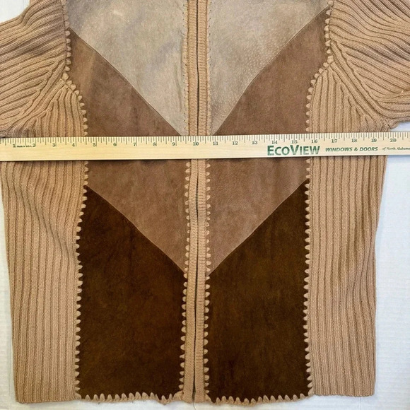 Designers Studio Originals Long Sleeve Full Zip Leather Jacket - Picture 4 of 6